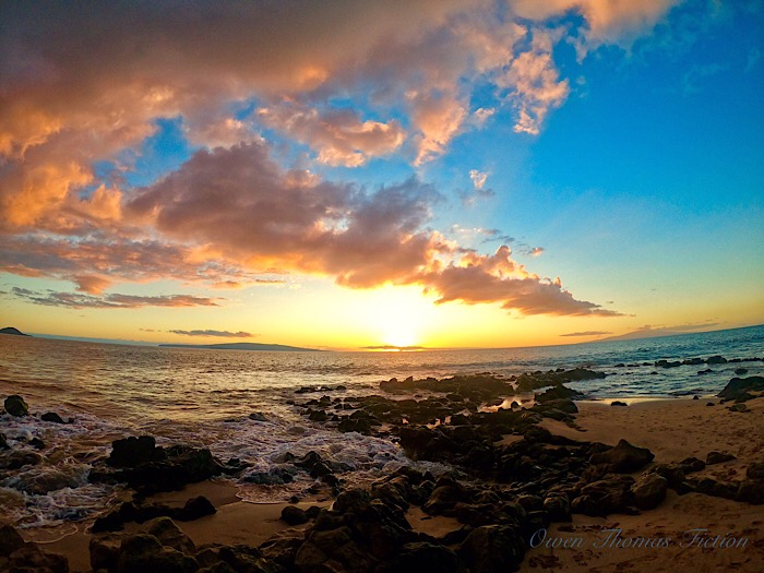 Maui on the Rocks, Orange Rind, Salt on the Rim